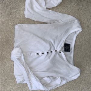 Ripped long sleeve shirt